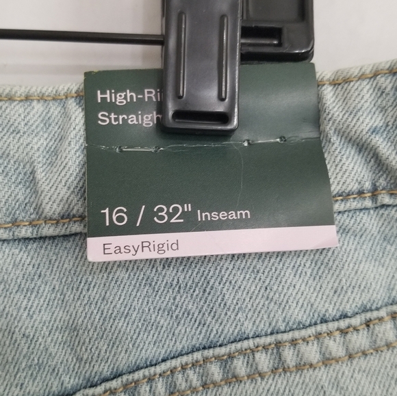 NWT Wild Fable High Rise Straight Distressed Jeans Size 16 - Picture 7 of 10